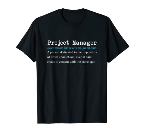 Divertida camiseta para regalo de Project Manager Dictionary Definition Camiseta