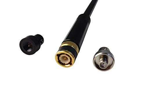 Anteenna TW-800 (AL-800) Telescopic Antenna with BNC Male Connector for 144/440MHz Scanner 20-1,300MHz Free 2 pcs Adaptor Connector (BNC Female to SMA Male/BNC Female to SMA Female) - Thumbnail 2