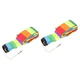 ibasenice 3 Stück Bunter Drachenschwanz Dekoration für Drachen Langer Regenbogen Streamer DIY Zubehör für Farbenfrohe Drachenaccessoires für Stabilität und