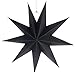 Produktbild SUPVOX Papier Lampenschirm Handmade Star Lantern Umweltfreundlich Lampe Zubehör 30cm (Schwarz)