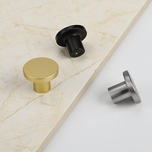 Ubisin 25 Pack Brushed Nickel Cabinet Knobs, Silver Kitchen Cabinet Knobs Brushed Nickel Drawer Knobs,Brushed Nickel Cabinet Knobs,Drawer Knobs For Cupboard Diameter (1.18") #TOP4