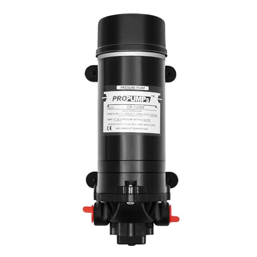 MINRS Druckpumpe Wasserpumpe Membran Wasserpumpe Selbstansaugende Hochdruckpumpe 5.1-5.5l/Min Durchfluss Mini Membranpumpe mit Auto Druckschalter Druckerhöhungspumpe Haushalt Booster Pumpe 120W 220V