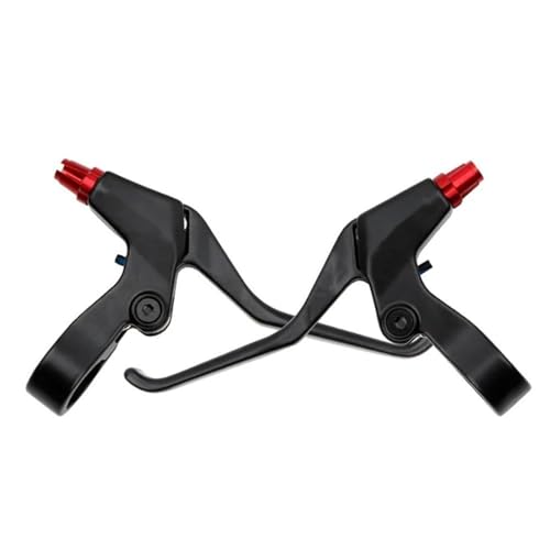 Palanca de freno de motocicleta para solucionar holguras con mango de aluminio rojo 2