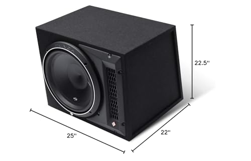 Image of Rockford Fosgate P2-1X12 Punch Single P2 12 inch Loaded Enclosure Ported Subwoofer