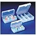 Storage box with hinged lid, blue, 50 x 0.5 mL (120 x 70 x 37 mm) - R7906 - EACH