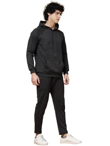 Image of Rigo Cotton Fleece Full Sleeves Oversized Co-ord Set for Men | Printed Hooded Track Suit Set for Men