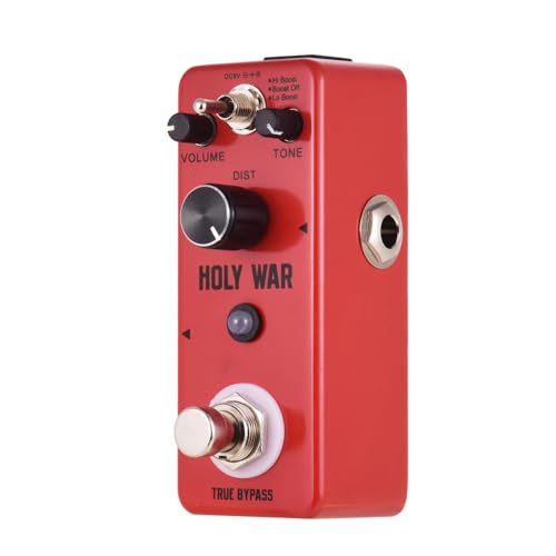 Sunydog NEU HOLY WAR Analoges Heavy-Metal-Verzerrungs-Gitarren-Effektpedal 3 Arbeitsmodus Aluminiumlegierung Shell True Bypass