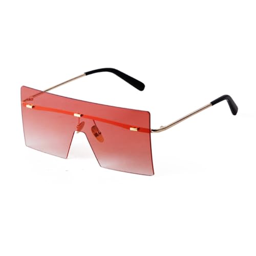 Lunettes de soleil carrées sans monture légères pour en finir avec les marques sur le nez