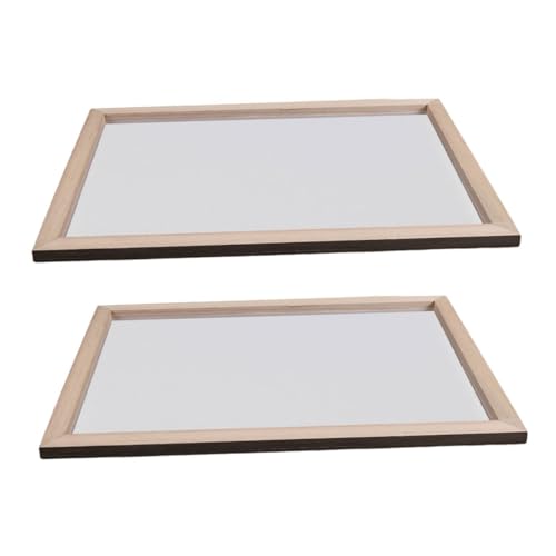 DOITOOL 2pcs Wooden Paper Making Frame DIY Paper Craft Tool Authentic Handmade Crafting Screen Frame for Enhanced Success Rate