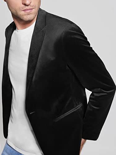 GUESS Men's Long Sleeve Fulham Velvet Blazer3