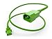 UNC 3ft PDU Power Cable IEC C13 to IEC C14, 10Amp, 18AWG, 250V, SVT Jacket, C13 to C14, C14 to C13, UL Listed, Green 3 Foot