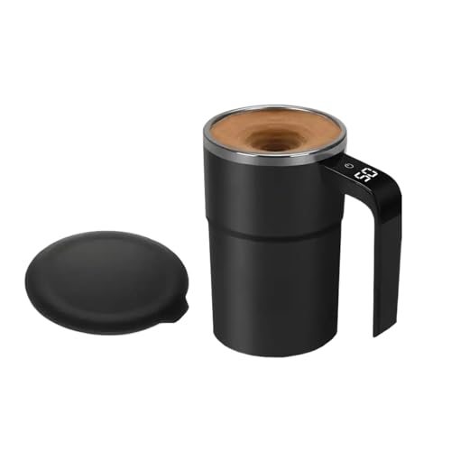 Genérico Taza Agitadora, Taza De Café Portátil Con Pantalla Automática De Temperatura - Licuadora De Bebidas Para Oficina En Casa | Carga Rápida Y Confiable Para Bebidas De Té, Cacao Y Leche, De Choc
