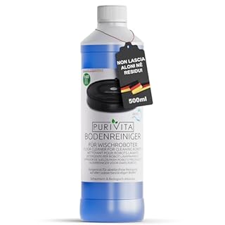 PURIVITA® Detergente per Robot Lavapavimenti [500ML] - Detersivo Lava Pavimenti Robot - Liquido Prodotto Lavapavimenti - Floor Cleaner for Roboter - Per Tutti i Tipi di Robot Spazzino e Aspirapolvere