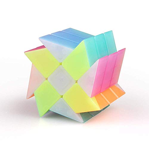 Image of D ETERNAL QiYi Jelly Edition Windmill Cube 3x3 High Speed Stickerless Puzzle Cube for 14 Years and Up