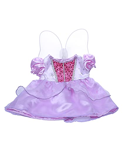 Purple Cinderella Dress w/Wings Outfit Fits Most 8