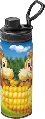 チップとデール 水筒 真空断熱 保温 保冷 スポーツボトル 人気 ステンレスボトル スポーツ飲料対応 漏れない 直飲み530ml 男の子 女の子 おしゃれ 大人 子供