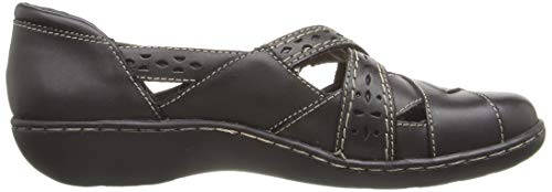 Clarks Womens Ashland Spin Q Slip On Loafer, Black, 8.5 Wide Us #TOP5