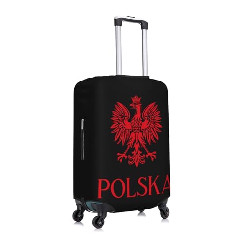 Polish Flag Poland Polska Eagle Luggage Cover For Travel Suitcase Protector Fits 18-32 Inch Case Large2