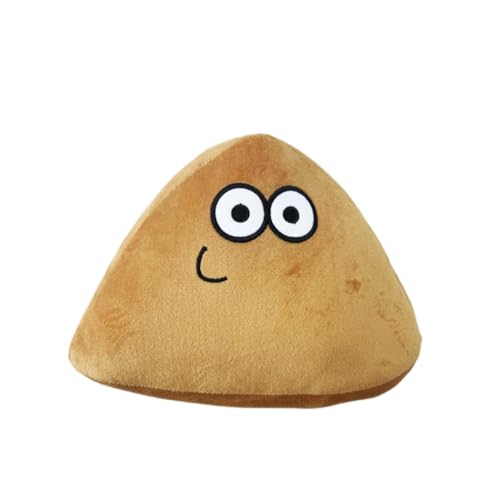 QUXVUIS Weiches und süßes Alien Pou Plüschtier Geschenk für Alien Liebhaber. Leichte und tragbare Pou Plushie Stofftierpuppe Dreieckiger Außerirdischer 22cm