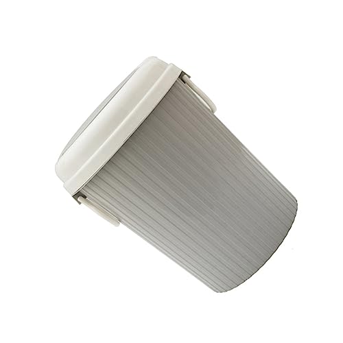 Caneca de basura rectangular plástica gris 10L