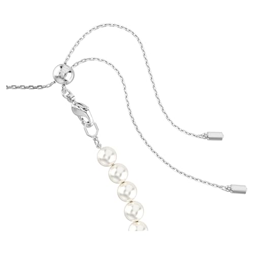 Image of Swarovski Ariana Grande Collection, Clear Crystal & Pearls, Rhodium Finish, Necklaces, Earrings and Bracelets