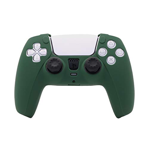 PS5 Accesorios, PS5 Controlador de Piel, PS5 Cubierta de Controlador de Silicona Verde Cover