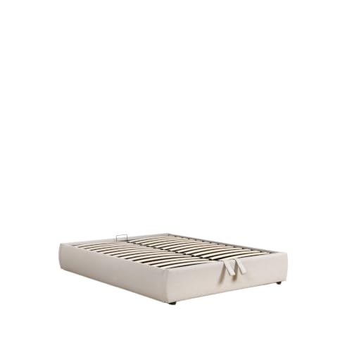 KLAST Canapé abatible Duna Beige, para colchón 150 x 190 cm
