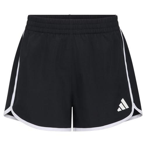Adidas Girls Woven Pacer Short Black Adi Medium