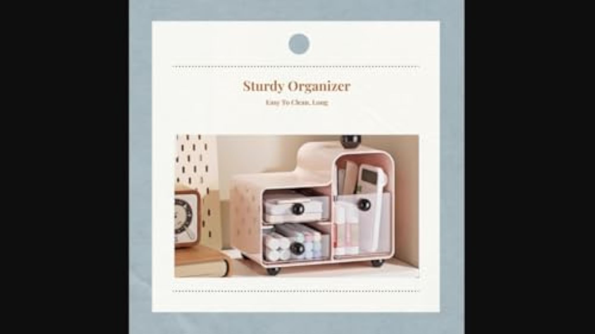 Desktop Drawer Organizer, Multi-Compartment Makeup Storage Box