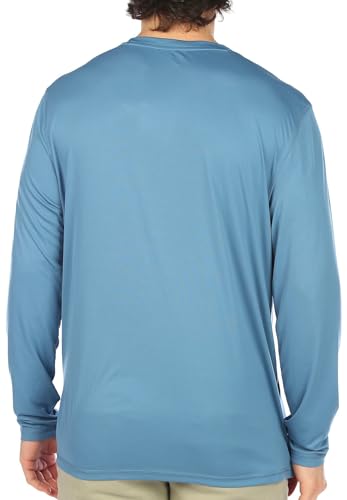 Reel Legends Mens UPF 50+ Solid Reel-Tec Long Sleeve Shirt X-Large Slate Blue2