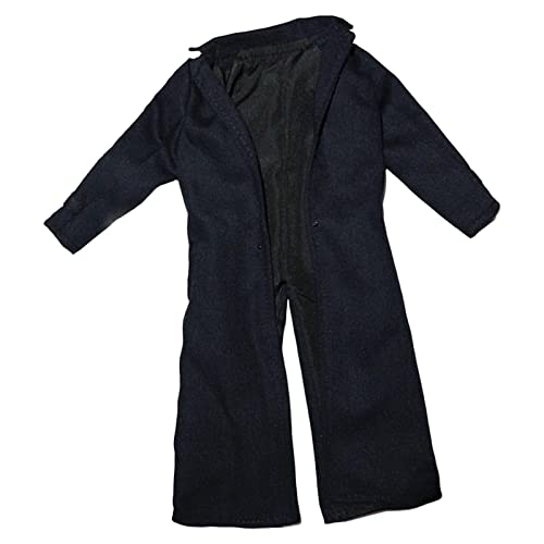 Chaqueta larga 1/6 de alta costura miniatura para muñeco masculino de colección 4
