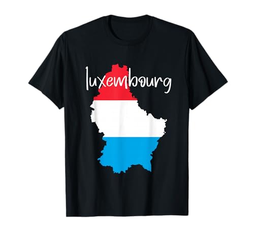 t-shirt drapeau luxembourg, t-shirt carte du luxembourg pour hommes femmes T-Shirt
