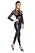 Produktbild FUTURO FASHION Sexy glänzend Wet Look & Mat voller Länge Leggings hohe Taille Latex Kunstleder Schwarze Matte 46 EU