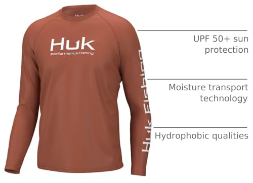 Image of HUK Men's Pursuit Vented Long Sleeve Fishing Shirt (+30 UPF)