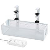 Kabelablage unter dem Schreibtisch, Kabel-Organizer aus Karbonstahl, Kabelmanagement unter dem Schreibtisch, für Familie, Freunde, Studenten, Erwachsene, Männer, Frauen, Zuhause, Innenbereich, Büro