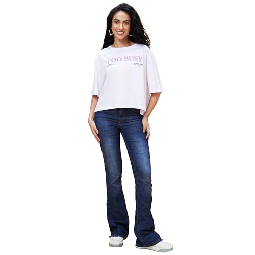 Image of Globus Women's Letter Print Oversized Fit T-Shirt