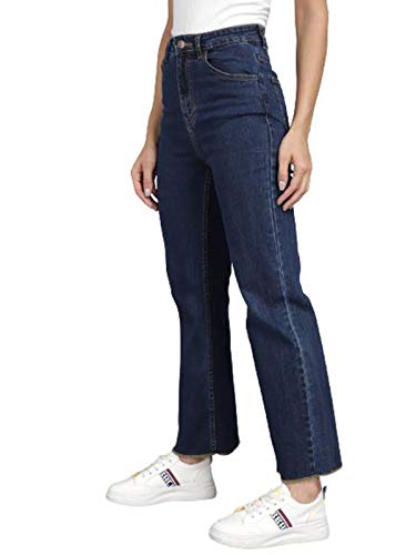 Image of KOTTY Women's High Rise Flared Fit Cotton Lycra Jeans