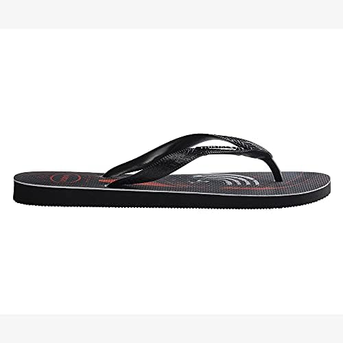 Havaianas Unisex Flip-Flop, Black White Black, 6-7 US Women | Image 2