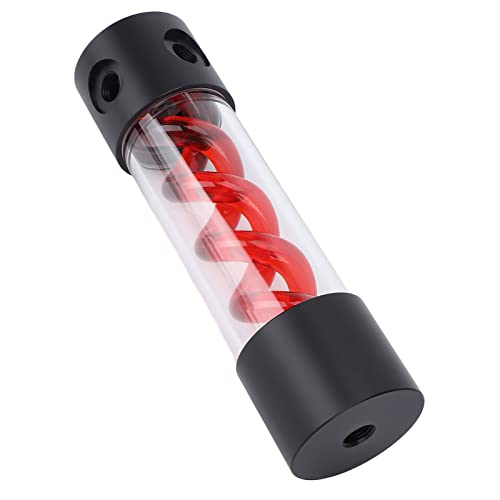 Depósito acrílico de 200 mm con roscas G1/4 para refrigeración líquida de PC 7