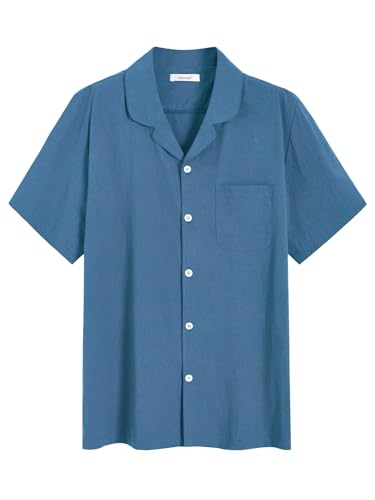 Latuza Men's Summer Cotton Pajamas Short Sleeve Pjs Set2