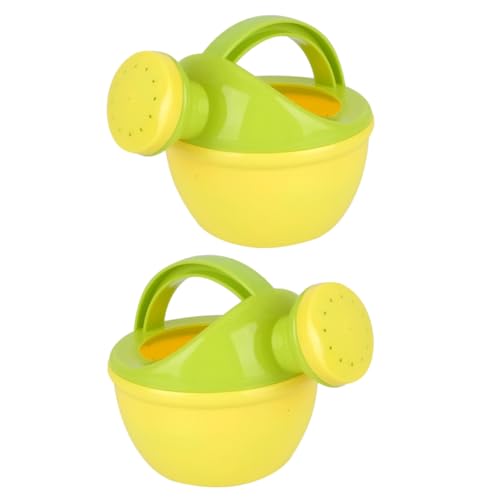 ledmomo 2個 幼児用ジョウロ水遊びおもちゃ 大 無エッジ お風呂プール用 洗面器型 洒水壺 バスム楽しい知育 ラン 再利用可能 ランダムカラー