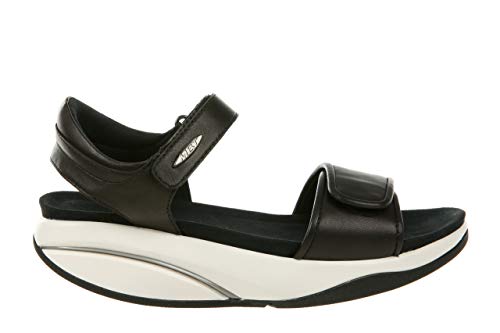 MBT Malia W Sandalias con Punta Abierta, Mujer, Negro (Black Nappa 03n), 42 EU (8 UK)