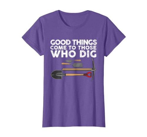 Funny Archaeology for Men Women Anthropology Archaeologist T-Shirt, Women, Purple Heather, X-Small