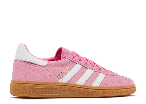Image of adidas Handball Spezial Women's Shoes, Lucid Pink /Footwear White /Gold Metallic, Size 8.5