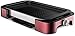 Przenośny grill Kryty bezdymny Grill Grill Wewnętrzny Non-Stick Electric Grill Griddle 1000W Grill stołowy z 5-biegową regulacją temperatury może sprostać potrzebom jadalnym 2-8 osób (czerwony)