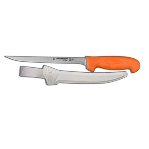 Dexter Outdoors Uc133-8Ws1-Pcp (24683) 8" Orange Ur-Cut Flexible Fillet Knife With Moldable Handle And Sheath #TOP8
