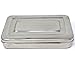 Stainless Steel Surgical LAB Dental Sterilizer Instrument Box, Organizer Jewelry/Tools Storage Tray with Lid - 10L x 6W x 2H