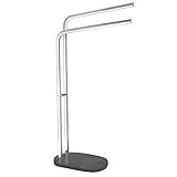 【Stabil und dauerhaft】: Handtuchständer für Badezimmer und Toiletten - verchromtes Metall, haltbare Materialien für dauerhafte Freude.30 x 17 x 81.5cm，Basis der Halterung ist aus schwerem Harz, in echter Steinoptik und strukturierter Oberfläche,glänzend, rostfrei, korrosionsbeständig und sehr gut für feuchte Badezimmer geeignet.