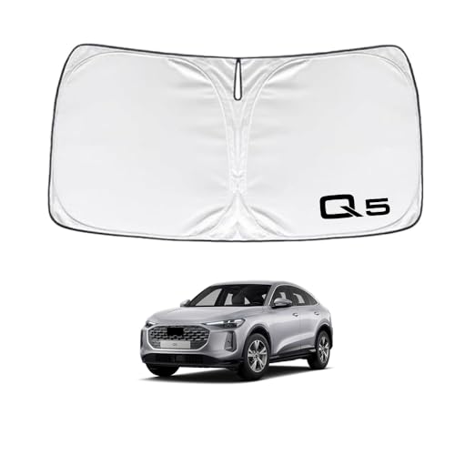 KOKATO アウディ Q5 GU 2025年7月〜現行 車種専用設計 サンシェード 車 フロント さんしぇーど 暑さ対策 日除け 遮熱 遮光 uvカット 紫外線遮蔽 折り畳み式 収納ポーチ付き 取付簡単 保護パーツ