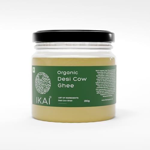 Image of IKAI Organic Desi cow ghee | 100% Cow ghee | Healthy & Organic Food | Pure | 250g